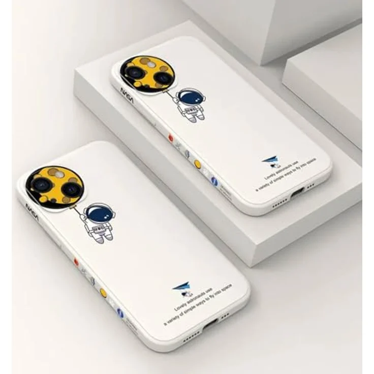 COFI 1453 Hülle kompatibel mit Samsung Galaxy A54 5G Astronaut NASA Handy-Hülle Creme – Bild 2