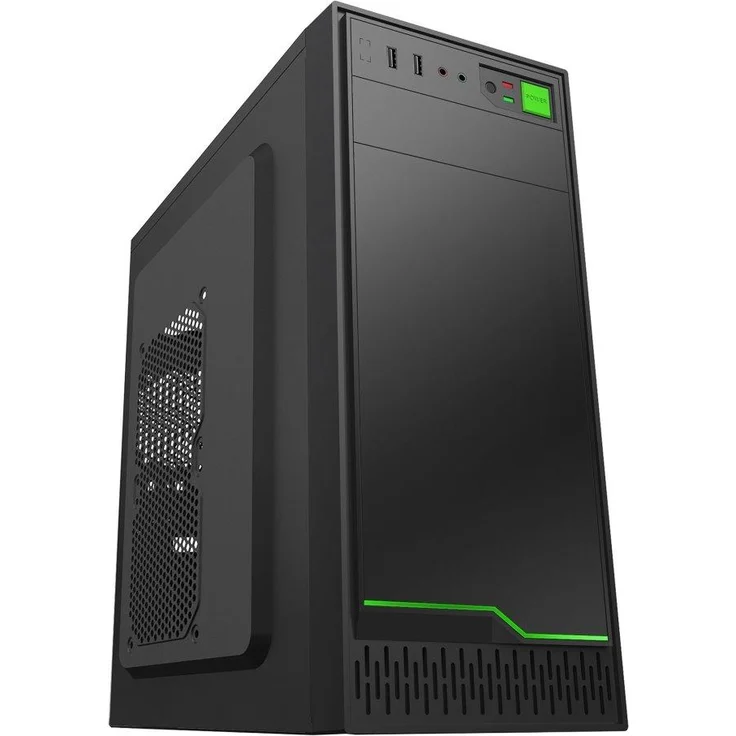 Canyon Eurocase ML N6-500B, ATX-Gehäuse mit ODD, 2xUSB 3.0 Anschlüssen, schwarz