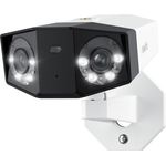 Reolink Duo Series P730 PoE Cam (4608 x 1728 Pixels), Netzwerkkamera, Schwarz, Weiss - Panorama Smart PoE-Kamera mit 4K UHD-Videos, 180° Panoramablick, Farbige Nachtsicht & IP66 wetterfest