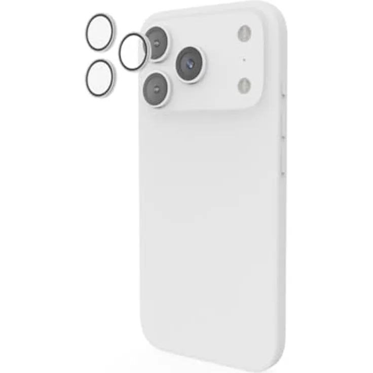Hama 228565 Lens Protect Kameraobjektivschutz für iPhone 17 Pro/17 Pro Max, 3 Einzellinsen
