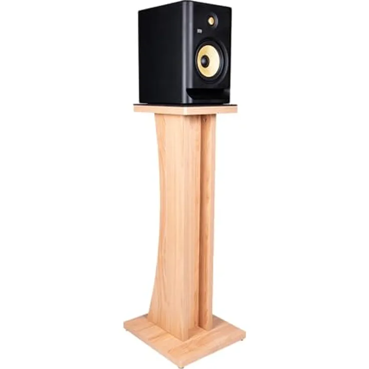 Gator Frameworks Elite Series Studio Monitor Stands, Holz Monitorständer mit stabiler 25 mm Sperrholzkonstruktion, Ahorn, Höhe 927 mm, für Lautsprecher bis 34 kg