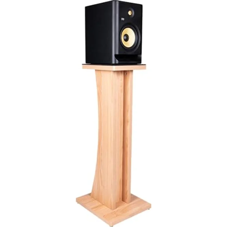 Gator Frameworks Elite Series Studio Monitor Stands, Holz Monitorständer mit stabiler 25 mm Sperrholzkonstruktion, Ahorn, Höhe 927 mm, für Lautsprecher bis 34 kg – Bild 1