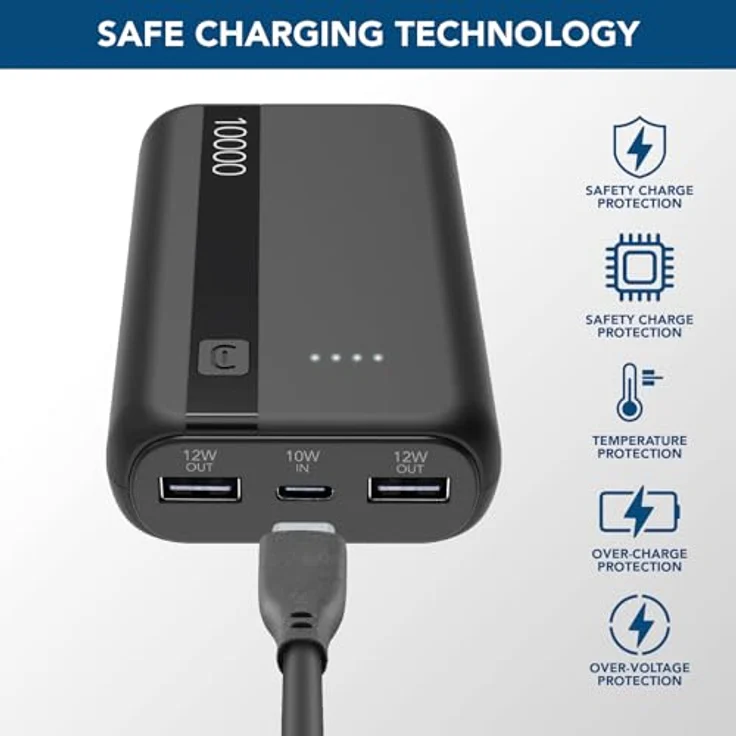 Cellularline Power Bank 10000 Black (60934), Lithium-Ion, Schwarz – Bild 5