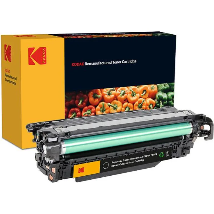Kodak CE400A/507A, Toner für HP-Drucker, 5500 Seiten, wiederaufbereitet, schwarz
