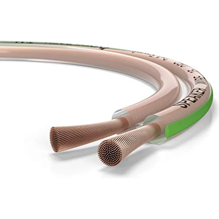 Oehlbach Speaker Wire SP-15 - Stereo HI-FI Lautsprecherkabel, Boxenkabel mit OFC (sauerstofffreies Kupfer) 2x1,5 mm² Mini Spule Lautsprecher Kabel - 20m glasklar