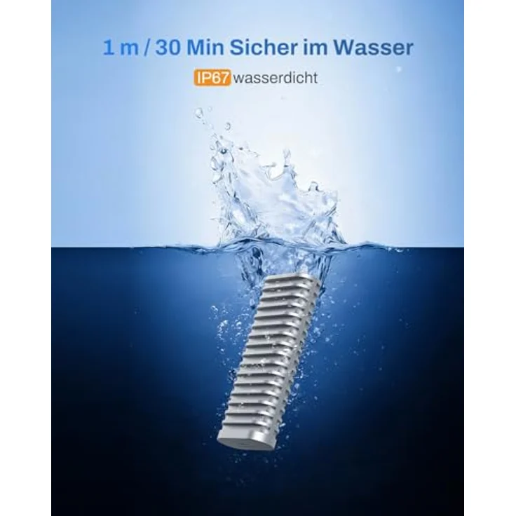 TERRAMASTER D1 M.2 NVMe SSD-Gehäuse, Aluminium, wasserdicht, stoßfest, USB 3.2 10 Gbit/s, 8 TB Kapazität, inklusive mobiler Datensicherungs-App – Bild 3