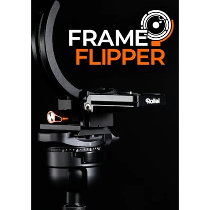 Rollei Frame Flipper XL - Wechsel zwischen Hoch- und Querformat für Objektive bis 64/84 mm, höhenverstellbare Basis, Arca-Swiss-Kompatibilität – Bild 2