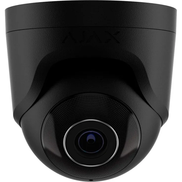 Ajax TurretCam, IP Eyeball Kamera mit 8 MP und 2.8 mm, intelligente Videoanalyse, Schwarz (HAN 64928)
