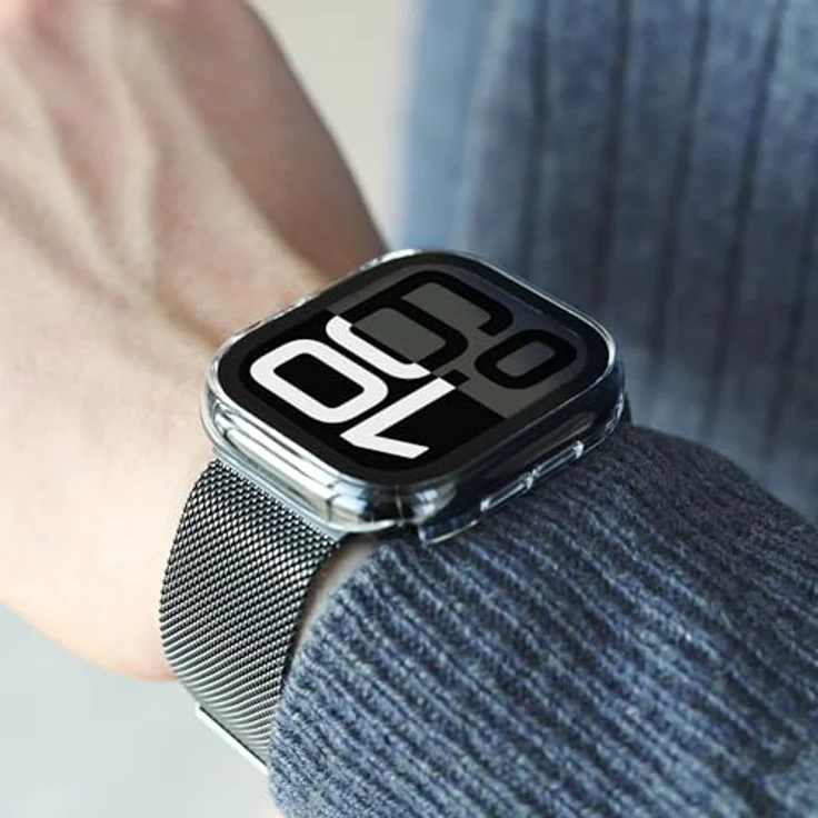 Vonmählen Dünne Hülle für Apple Watch Series 10, Transparent, Kratzfest und Wasserabweisend, 46mm, Umweltbewusste Materialien – Bild 3