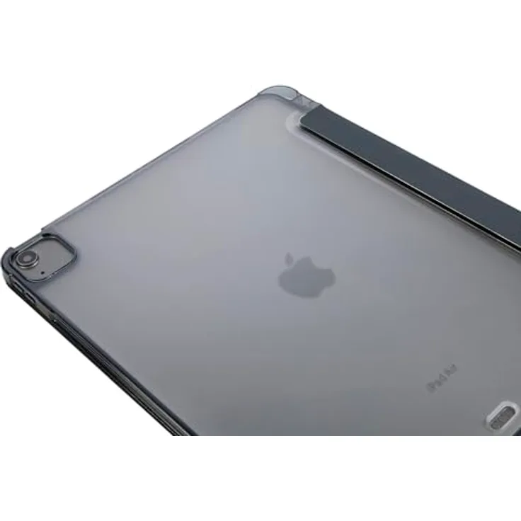 Tucano Satin Tablethülle für iPad Air 13 Zoll M2 Blaunoir, stoßfeste Rückseite, praktischer Ständer, Stifteaufbewahrung, militärische Zertifizierung