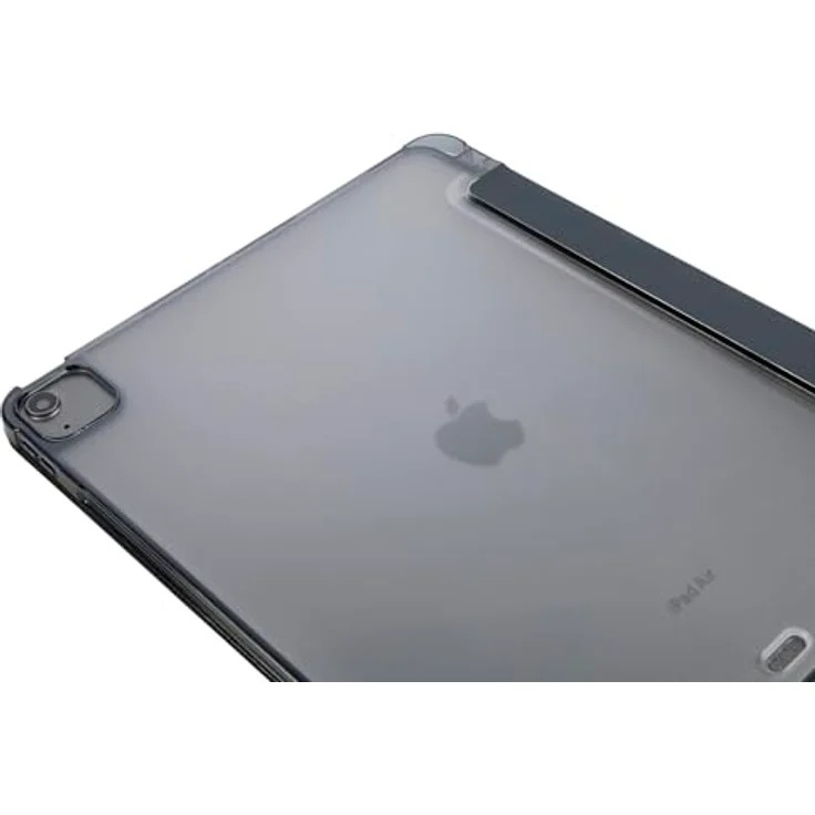 Tucano Satin Tablethülle für iPad Air 13 Zoll M2 Blaunoir, stoßfeste Rückseite, praktischer Ständer, Stifteaufbewahrung, militärische Zertifizierung