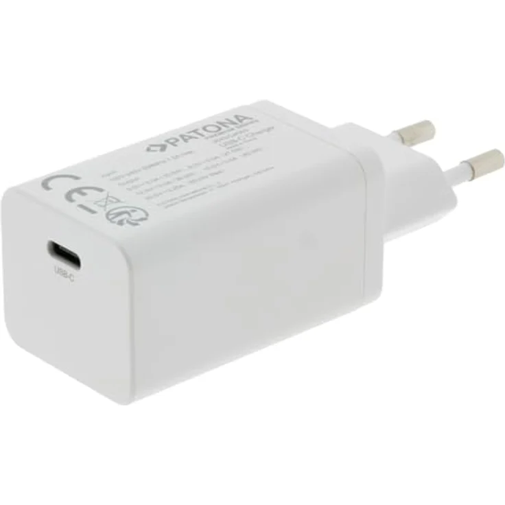 PATONA Premium GaN 65W PD3.0 Schnell-Ladegerät, 1x USB-C Port, QC3.0 | Weiß | Kompakt, langlebig & sicher, weltweit einsetzbar (100-240V) – Bild 5