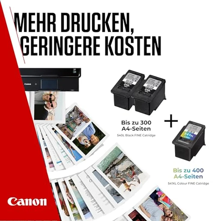 Canon PG-540L x2/CL-541XL Triple Pack Tintenpatrone, Original Canon Tinte, hohe Reichweite, 3-tlg – Bild 5