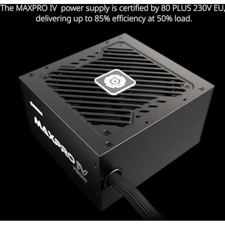 ENERMAX MAXPRO IV 650 Watt|Nicht-modulares ATX Gaming PC Netzteil|Mesh-Sleeve Kabel|80 Plus|120mm Lüfter|EMP650W – Bild 3