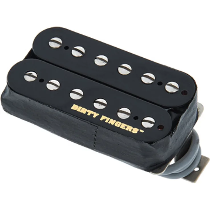 Gibson Dirty Fingers, Original Humbucker Reissue, 4adrig, schwarz, geeignet für Brücken- und Halsposition, Keramik Magnet