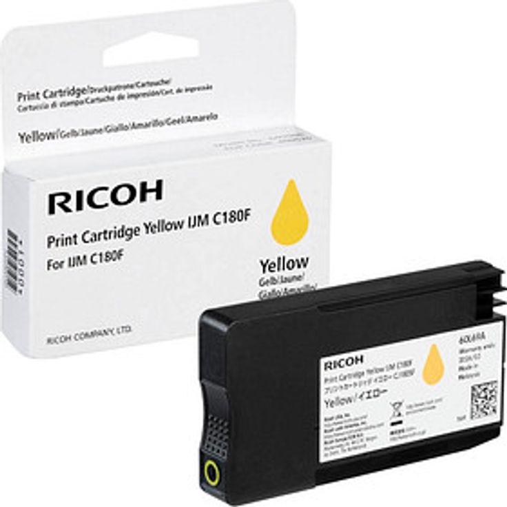 Ricoh 408520, gelbe Druckerpatrone mit einer Druckleistung von ca. 1.600 Seiten, Originalprodukt