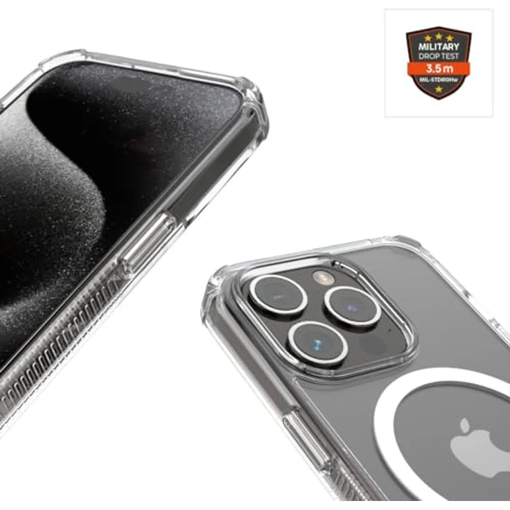 HAMA Extreme Protect Backcover für Apple iPhone 16e, transparent, D3O-Schutz, kratzfest, Anti-Gelbstich, kompatibel mit MagSafe – Bild 22