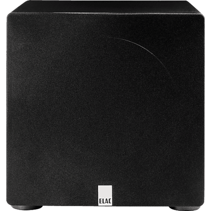ELAC Sub PS 250 Subwoofer, Front Firing mit einem Woofer, Esche Schwarz (Black Ash)