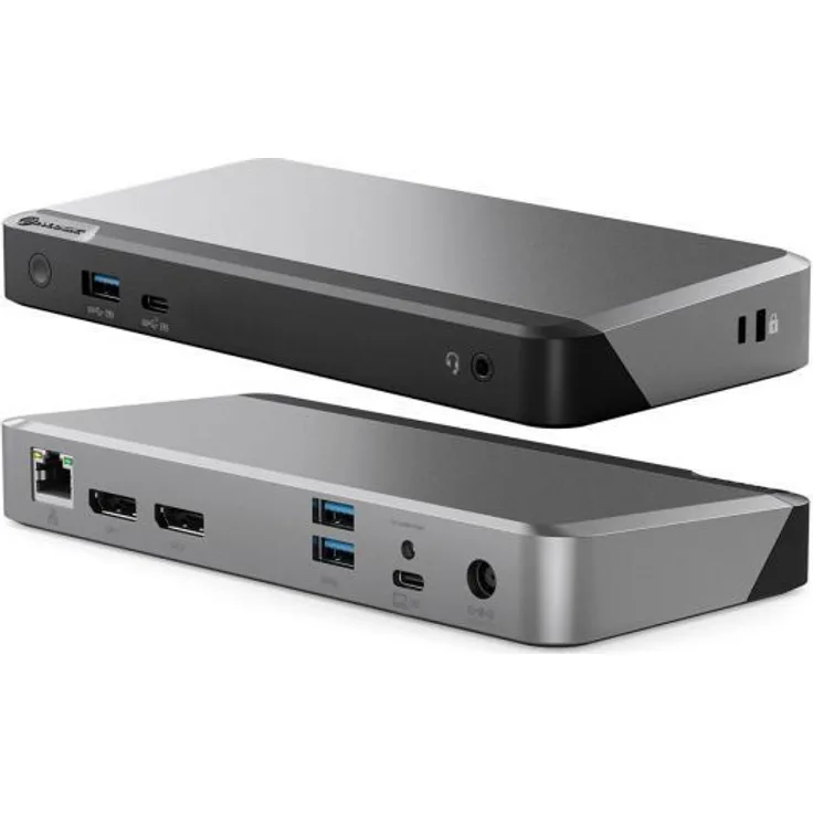 ALOGIC DUPRMX2-100 - Laptop-Dockingstation - USB-C 135W - 2x 4K UHD 60Hz - Grau - Schwarz