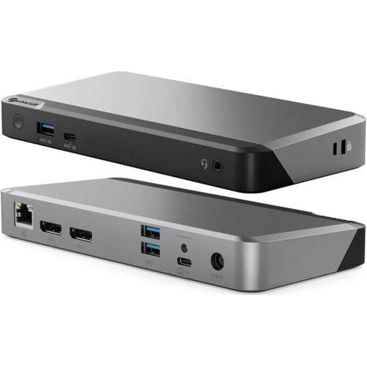 ALOGIC DUPRMX2-100 - Laptop-Dockingstation - USB-C 135W - 2x 4K UHD 60Hz - Grau - Schwarz