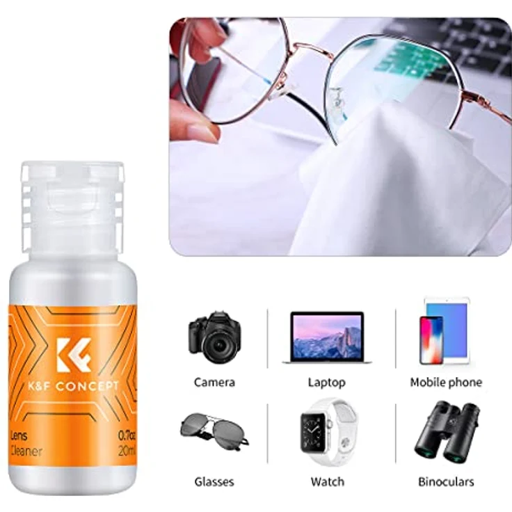 K&F CONCEPT Solution de nettoyage, Reinigungslösung für Kamera-Zubehör, 20ml – Bild 3