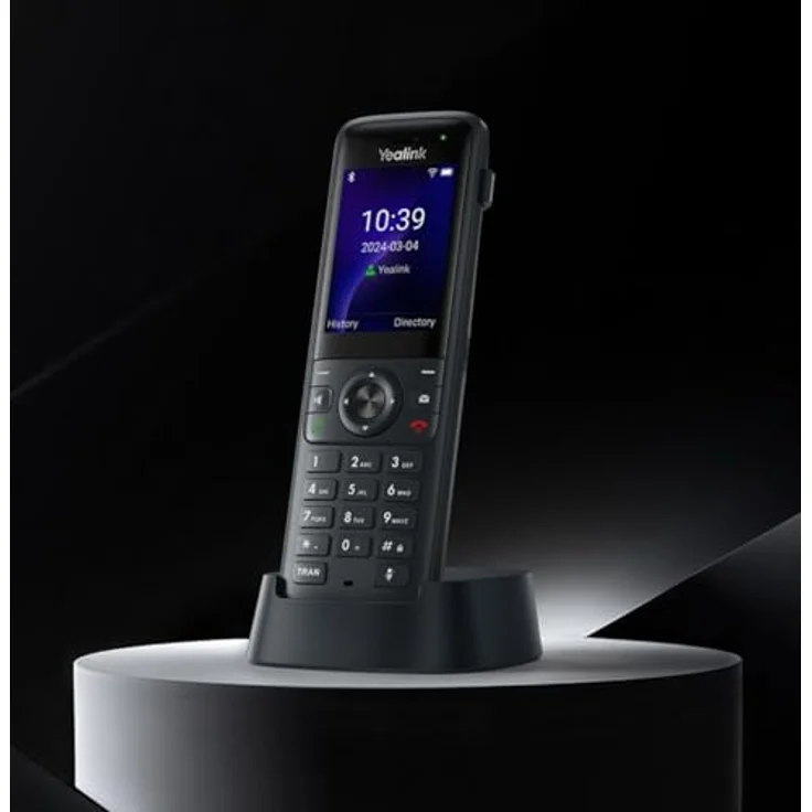 Yealink Ax83H, kabelloses VoIP-Telefon mit 2000 mAh Akku, 2,4 Zoll Farb-LCD-Display, Freisprechfunktion, Bluetooth und 1000 Kontakte Speicher – Bild 4