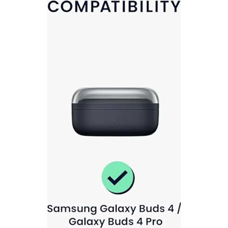 kwmobile Kopfhörer-Schutzhülle für Samsung Galaxy Buds 4 / Buds 4 Pro, TPU Silikon Case mit Karabiner, stoßfest und kratzsicher – Bild 2