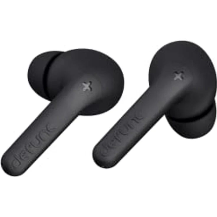 Defunc True Audio In-Ear True Wireless Ohrhörer, geringe Latenz, 5.3 Bluetooth Dual Kopfhörer, 30 Min. Schnellladekoffer, Touch-Steuerung, IPX4 wasserdicht & 3 Ohrstöpsel-Größen, Schwarz – Bild 2