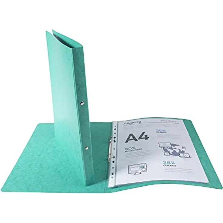 EXACOMPTA Ringbuch 'Manila', FSC-zertifiziert, grün, DIN A4, 2-fache Ringmechanik, 100 Blatt Kapazität – Bild 4