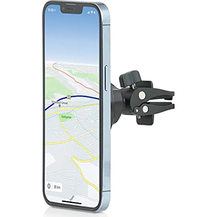Wicked Chili KFZ-Magnethalterung kompatibel mit Magsafe iPhones (12, 12 Pro, 12 Pro Max, 12 Mini) Magnet-Autohalterung für magnetische Hüllen und Cases, passive Auto-Handyhalterung für Lüftung – Bild 6