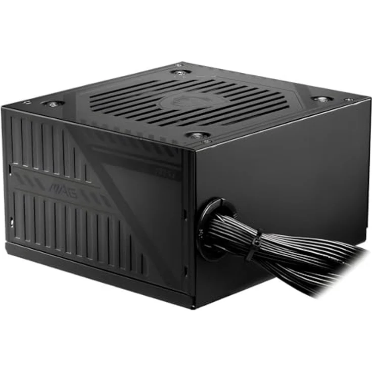 MSI MAG A500DN ATX PC-Netzteil, 500 Watt, nicht-modular, 80 Plus, schwarz – Bild 1