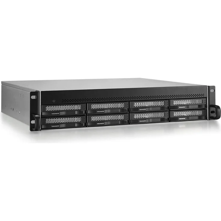 Terramaster U8-500 Plus Enterprise NAS 8-Bay, Black, Intel Core i7, 16 GB RAM, 19" Rack-Format, integrierte Business Backup Suite