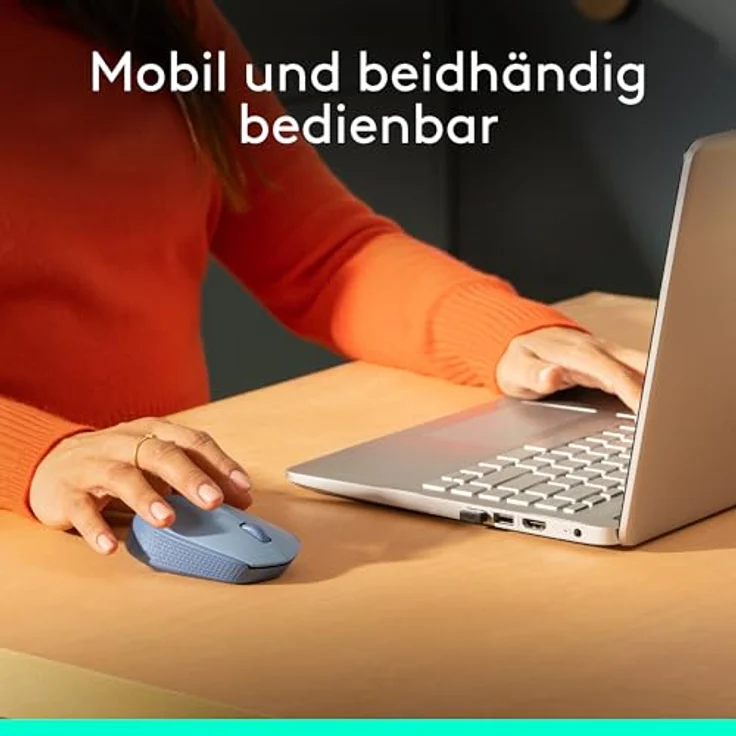 Logitech M171 Wireless Mouse blaugrau, Maus, beidhändig (910-006866) – Bild 4