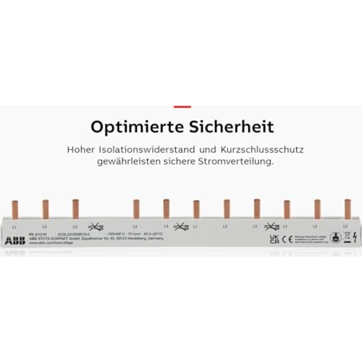 ABB Phasenschiene 3ph Pro M 212mm 10qmm 63A, 1 – Bild 6