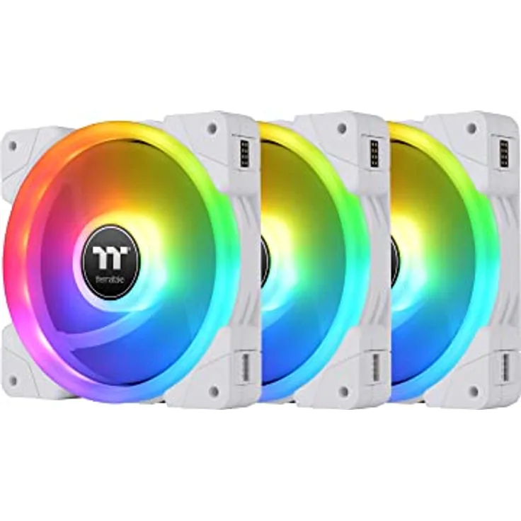 Thermaltake SWAFAN EX12 RGB White | PC Cooling Fan | TT Premium Edition | 3 Pack