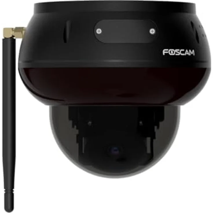 Foscam D8T, 4K 8 MP WLAN Dome Überwachungskamera mit motorisierter PTZ-Funktion, KI-Personen- und Fahrzeugerkennung, IK10 Vandalismusschutz, WiFi 6, schwarz – Bild 2