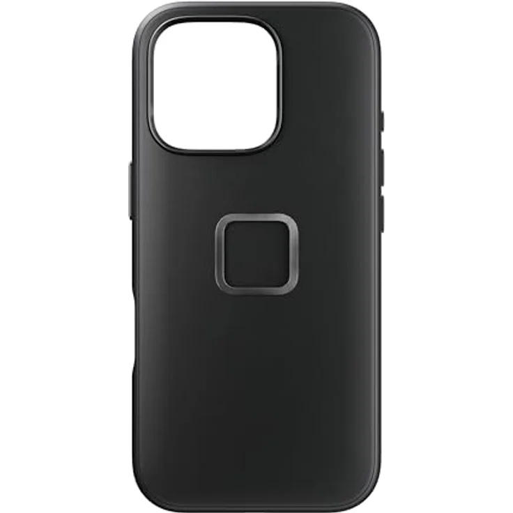 Peak Design Everyday Case iPhone 16, MagSafe-kompatible Smartphone Hülle aus Nylon-Canvas mit SlimLink™ Verschluss, Schwarz – Bild 1