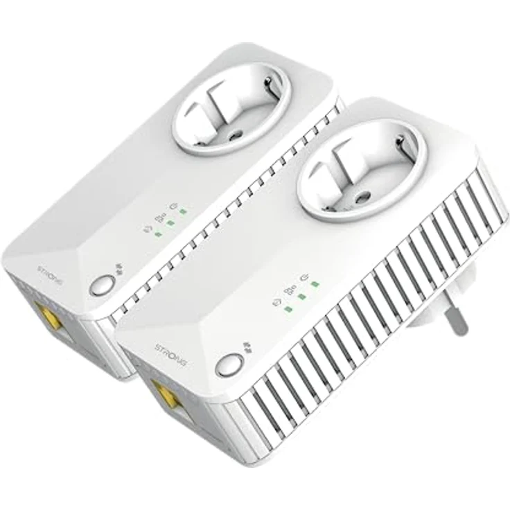 STRONG Powerline 600 Kit | enthält 2 Powerline Adapter | bis zu 600 Mbit/s | HomePlug AV Standard | Reichweite über 300 m | Verbindung über Ethernet-Kabel – Bild 2