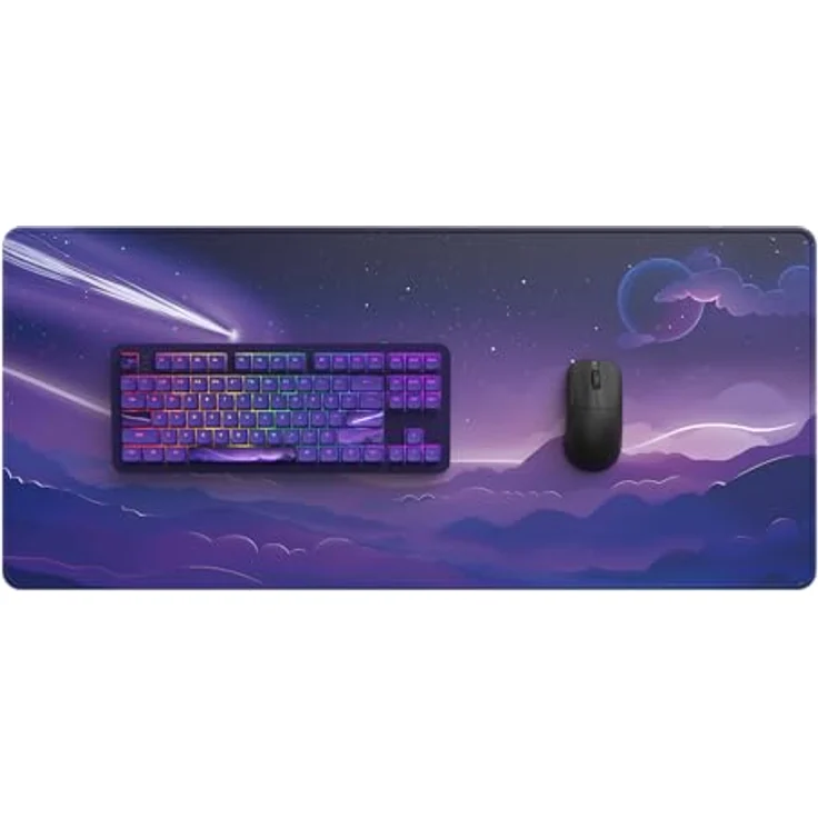 Dark Project ALU87B Celestial, Mechanische Gaming-Tastatur mit ISO Multi-Layout, Hot-Swap, G3MS Voidstone gefetteten Schaltern, gefetteten Stabilisatoren, Flex Gasket Mount, Aluminium, TKL 80%, RGB – Bild 3