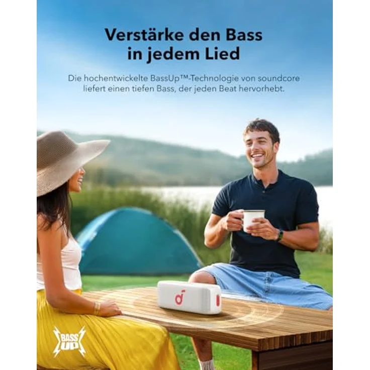 soundcore Select 2S, tragbarer Bluetooth-Lautsprecher mit 20W Stereo-Sound, BassUp™-Technologie, 16h Akkulaufzeit, IPX7-Wasserschutz für Outdoor-Abenteuer – Bild 3