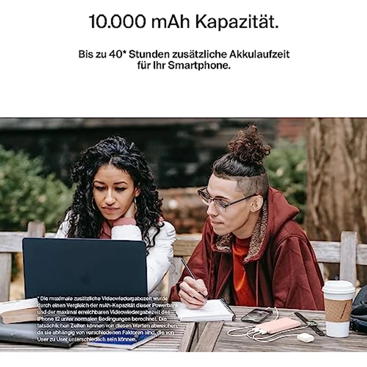 Belkin USB-C-Powerbank (10.000 mAh, 1 USB-C-Port und 2 USB-A-Ports zum Laden von iPhone, AirPods, iPad, Android- oder Anderen Geräten mit bis zu 15 W) - Roségold – Bild 5