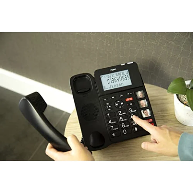 Fysic FX3960 Seniorentelefon, DECT 1.8GHz mit SOS-Paniktaste, Freisprechfunktion und großem Display – Bild 7