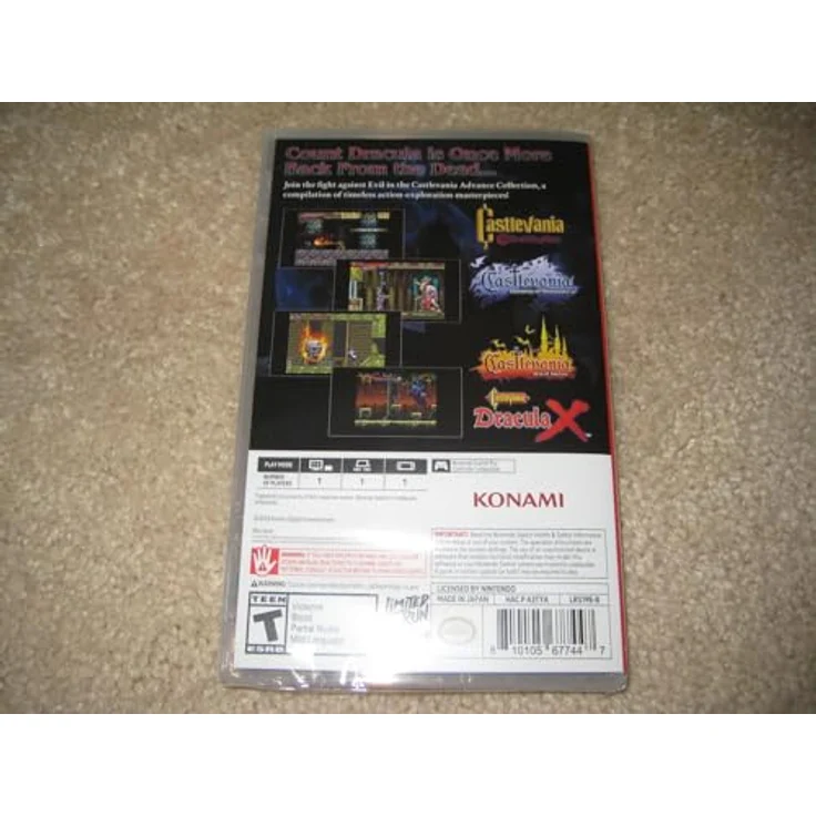 Limited Run Castlevania Advance Collection Classic Edition – Aria of Sorrow Cover, Nintendo Switch Game mit exklusivem Artwork – Bild 2