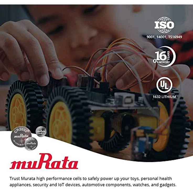 Murata CR2032-BEABAE Knopfzelle CR 2032 Lithium 3V 5St. – Bild 3