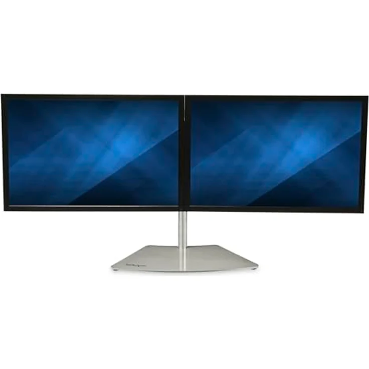 StarTech.com Dual Monitor Stand - Horizontal - für bis zu 24 ZollVESA-Monitore - Silber - Verstellbare Tischhalterung 2 Monitore (ARMDUOSS) – Bild 5