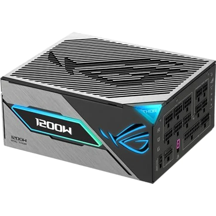 ASUS ROG Thor 1200W Platinum III Gaming Netzteil, GaN-MOSFET, Aura Sync RGB, ATX 3.1 kompatibel, PCIe 5.0 Ready, magnetisches OLED Display, Turbo-Modus, 80+ Platinum Zertifizierung – Bild 4
