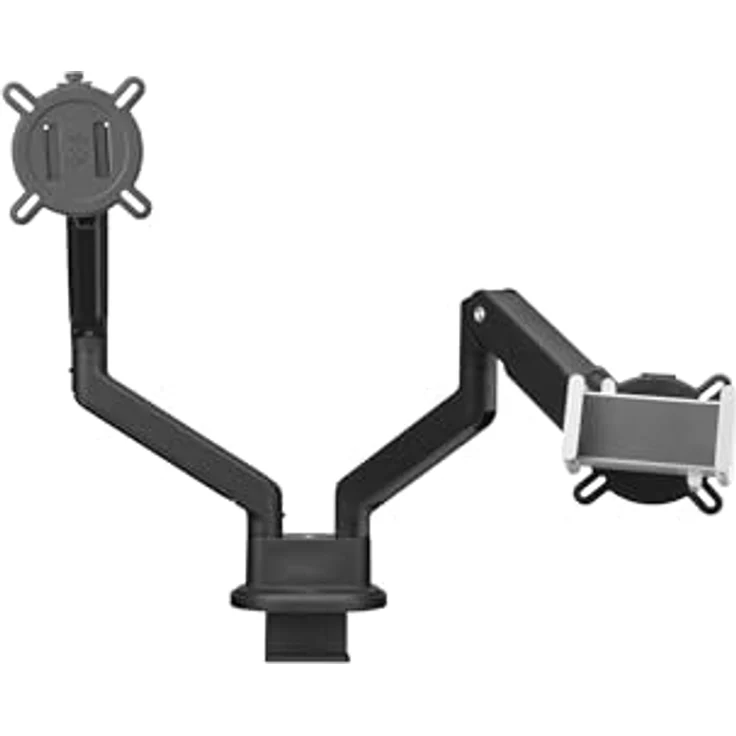 One For All Tablethalterung für Monitorarm, VESA-kompatibel, sichere Befestigung, weiß – Bild 3