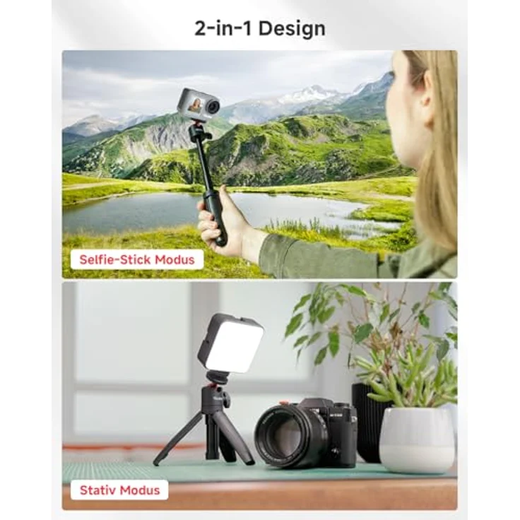 Rollei Ministativ Comfort Desktop, Tischstativ mit 360° Kugelkopf für DSLR,DSLM und Kompakt-Kameras. – Bild 5