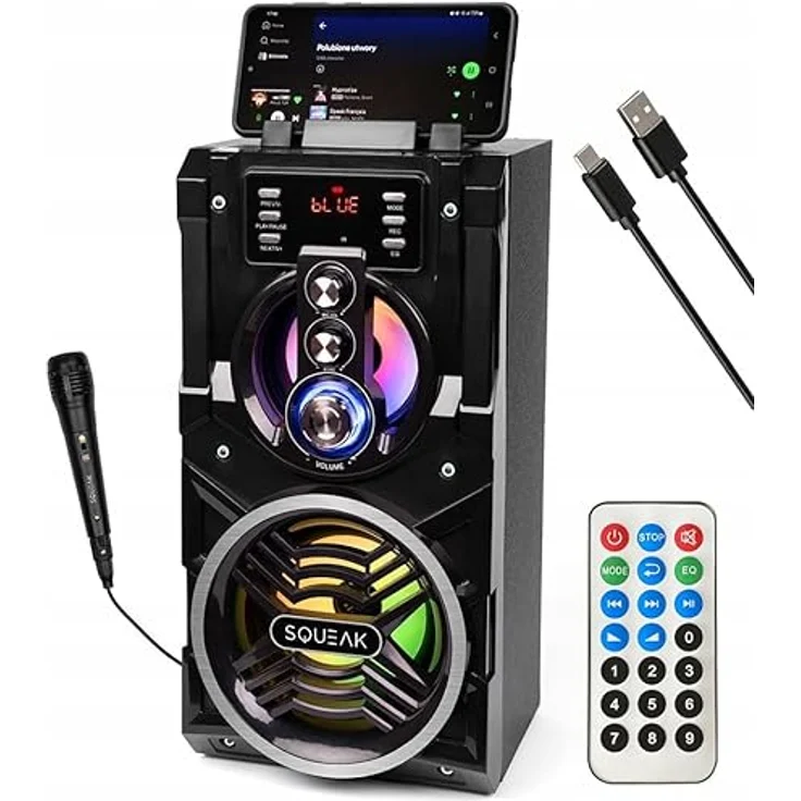 SQUEAK Kabelloser Bluetooth 5.1-Lautsprecher Beatboxer, 20W, Model: SQ1000 – Bild 1