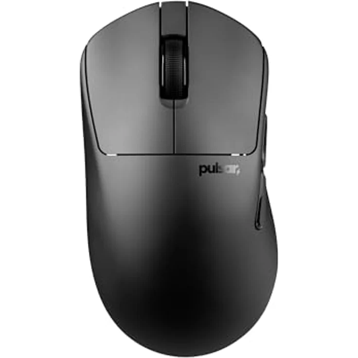Pulsar X3 LHD CrazyLight Medium (Jet Black) - Gaming Maus mit 32.000 DPI, 8.000 Hz Pollingrate und 50 g Beschleunigung, ergonomisches Design für Linkshänder – Bild 1